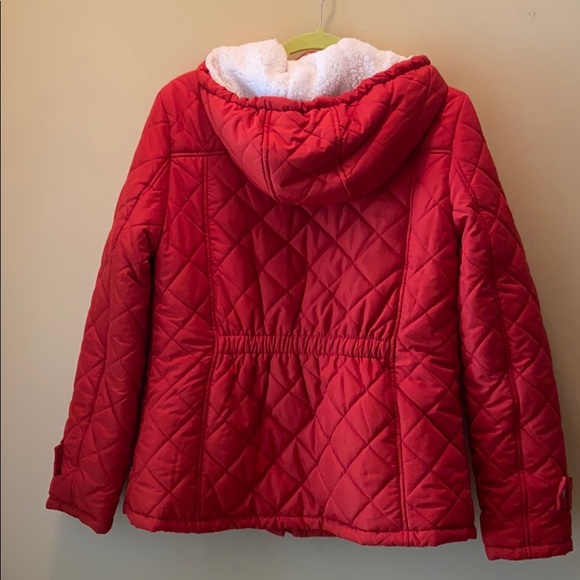 Kenneth Cole reaction red pea coat - Picture 4 of 7